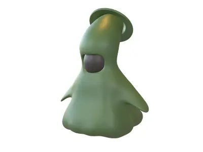 Slime OI v1 0005 Green Army Low-poly 3D model