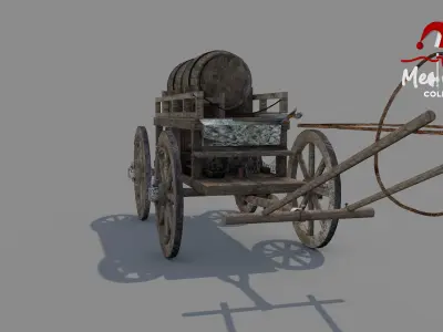 Medieval Wagon 3D model