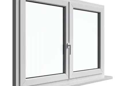 European Plastic Windows Set 01 3D model