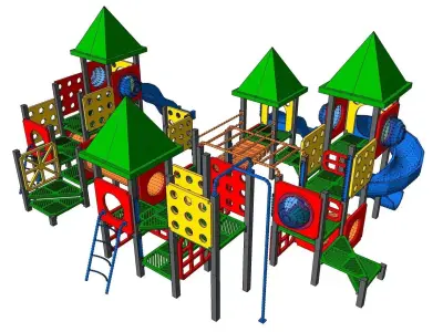 Childrens Playground Structure SketchUp Model 3D model