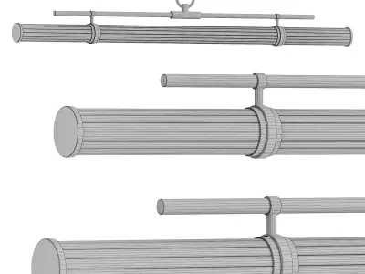 Riven LED Linear Suspension 3D model