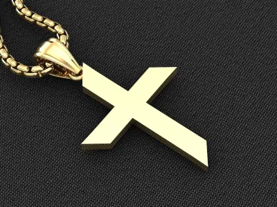 Cross Light Gold 3CP083 3DM STL 3D model