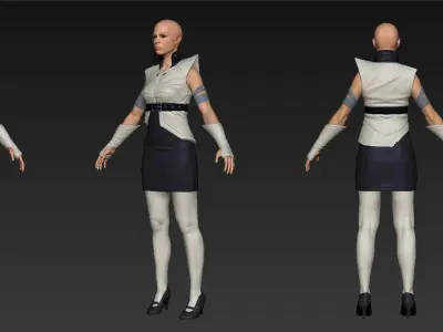 Crescent Moon Games Sci Fi Character and Creature Pack Low-poly 3D model