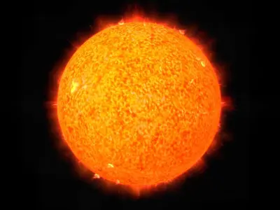 Sun Model nasa Low-poly 3D model