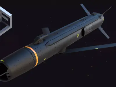 Barracuda M 100 Missile 3D model