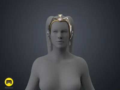 Garsa Fwips Headpiece - Star Wars Book of Boba Fett 3D print model