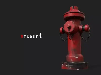 hydrant fire 3D model