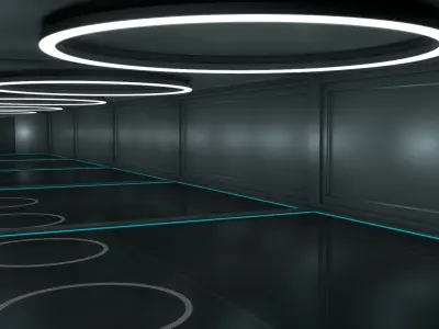Sci Fi WareHouse 3D model