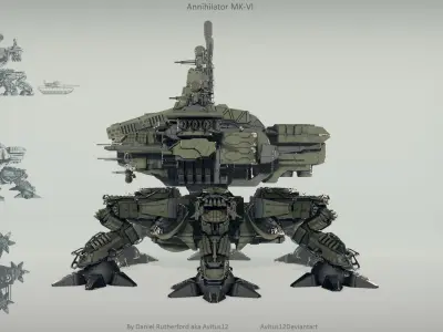 Annihilator mech MK-VI 3D model