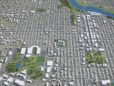 Lawrence Low-poly 3D model