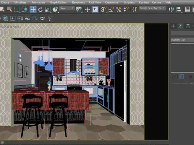 kitchen interior 3d model 3D model