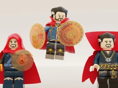 Lego Doctor Strange mini pack 3D model