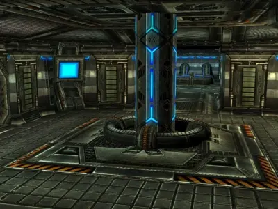 Sci-Fi Game Level 3D Model  Low-poly 3D model