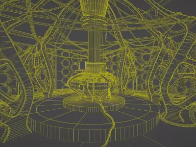 War Doctor TARDIS Interior 3D model