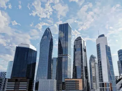 Pack of 21 skyscrapers to create a city Low-poly 3D model