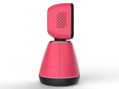 Generic Home Assistant Robot 01 Pink 3D model