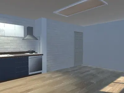 simple kitchen model 3D model