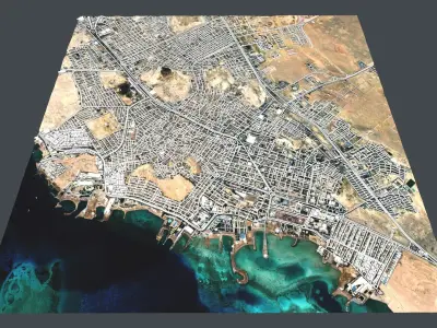 Cityscape Hurgada Egypt 3D model