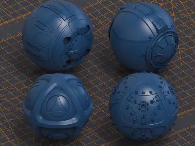 Mech Warrior Hard Surface Kitbash 8 of 20 3D model