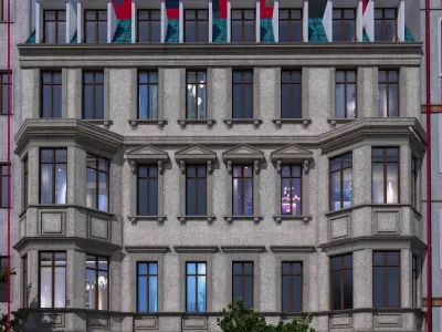 Berlin street building NO104 3D model