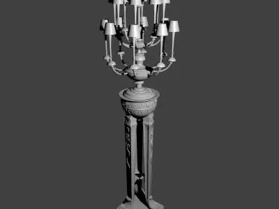 3D floor light Free 3D model