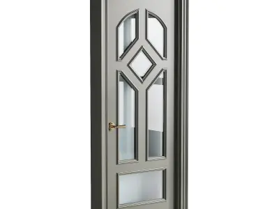 Modern entrance door 27 3D model