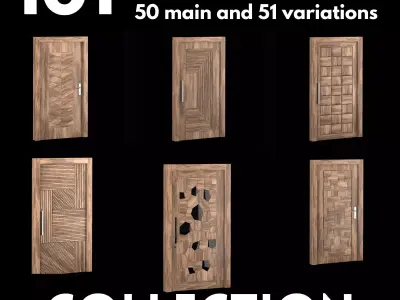 Interior-Exterior Door Collection 3D model