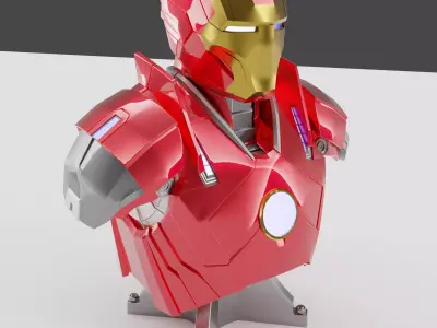 Iron man Mark 16 NightClub Bust 3D print model