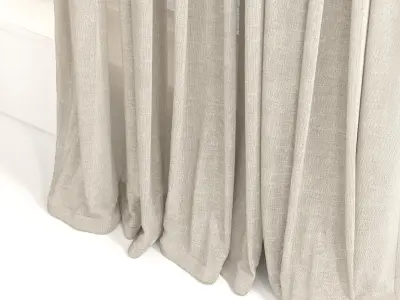 Curtains 49 Linen 3D model