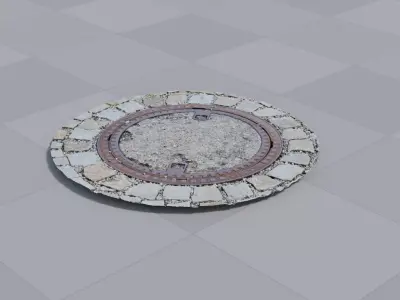 Manhole 2 Photoscan 3D model
