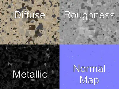 Majestic Stone Castle with Arched Windows model pack Low-poly 3D model