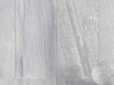Stone Wall Tiles Santorini Ice 120x270 Set 3 Texture