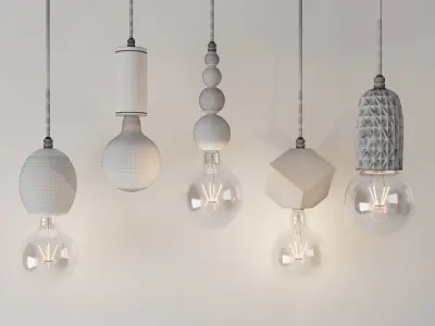 Latitude lights Low-poly 3D model