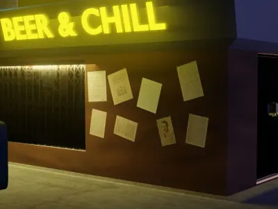 building with roof Free low-poly 3D model