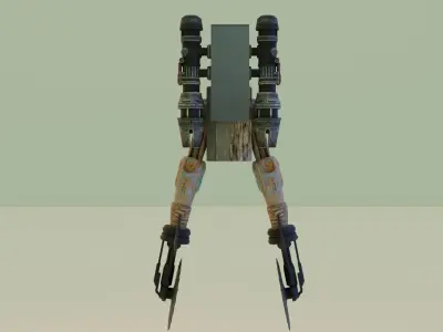 flying dual buzzsaw skibidi 3D model