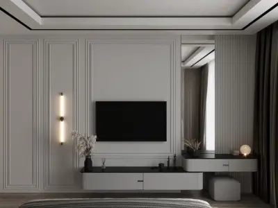 BEDROOM 01 3D model purchase