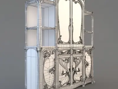  Emile Galle  dresser 3D model