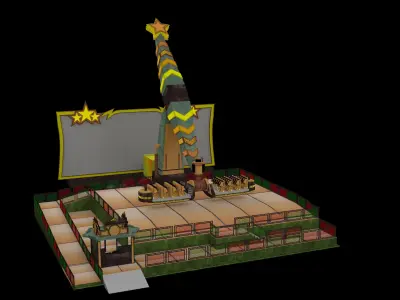Amusement Ride 3D model