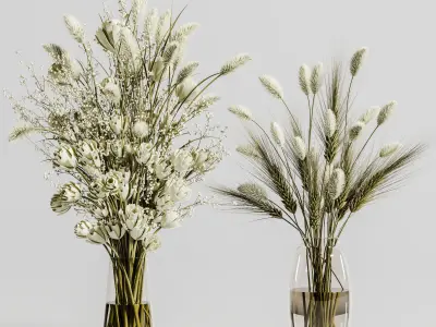 Collaction Plants Bouquet 26 3D model