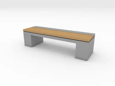 Bench Park 1 3D model