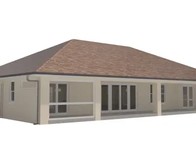 House-014 Low Poly 3D model