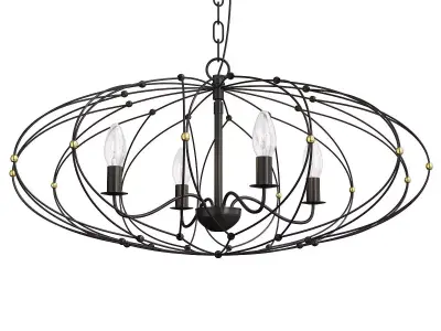 Crystorama Zucca Chandelier Low-poly 3D model