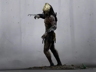 Feral Predator Low-poly 3D model