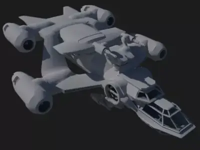 G86 Cargo Transport Low-poly 3D model