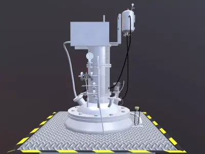 Vessel Tank Low-poly 3D model