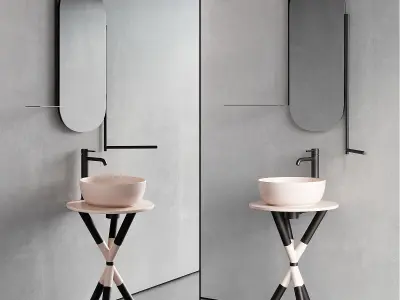 Scarabeo Ceramiche Cross Floor-standing Vanity Unit Set 2 Low-poly 3D model