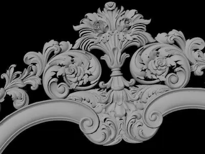 bed headboard 3D model