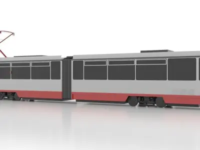 Tatra KT4DMC Low Low-poly 3D model