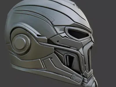 SciFi Helmet 3D model