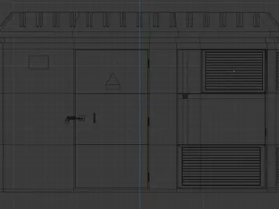 ELECTRIC TRANSFORMER BOX 3D model